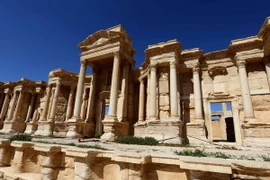 Nhà hát La Mã cổ đại tại thành phố cổ Palmyra ngày 31/3/2016. (Nguồn: AFP/TTXVN)