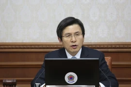 Quyền Tổng thống kiêm Thủ tướng Hàn Quốc Hwang Kyo-ahn. (Nguồn: EPA/TTXVN)