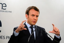 Ứng cử viên Tổng thống Pháp Emmanuel Macron. (Nguồn: AFP/TTXVN)