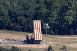 Hệ thống phòng thủ tên lửa tầm cao giai đoạn cuối (THAAD) của Mỹ tại Hàn Quốc. (Nguồn: Yonhap/TTXVN)