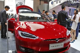 Mẫu xe Model S của hãng Tesla. (Nguồn: EPA/TTXVN)