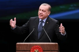 Tổng thống Thổ Nhĩ Kỳ Recep Tayyip Erdogan. (Nguồn: AFP/TTXVN)
