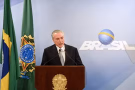 Tổng thống Brazil Michel Temer. (Nguồn: AFP/TTXVN)