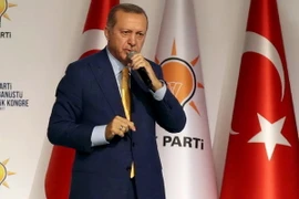 Tổng thống Thổ Nhĩ Kỳ Recep Tayyip Erdogan. (Nguồn: AFP/TTXVN)