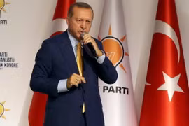 Tổng thống Thổ Nhĩ Kỳ Recep Tayyip Erdogan. (Nguồn: AFP/TTXVN)