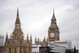Tháp Elizabeth tại khu tòa nhà Quốc hội Anh ở London ngày 1/3. (Nguồn: AFP/TTXVN)