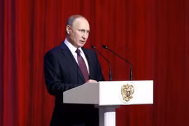 Tổng thống Nga Vladimir Putin. (Nguồn: EPA/TTXVN)