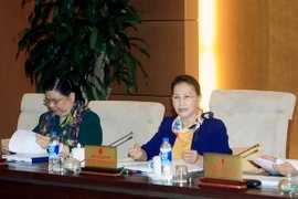 Chủ tịch Quốc hội Nguyễn Thị Kim Ngân phát biểu ý kiến. (Ảnh: Phạm Kiên/TTXVN) 