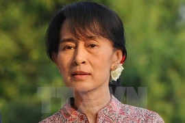 Lãnh đạo đảng NLD, bà Aung San Suu Kyi. (Nguồn: AFP/TTXVN)