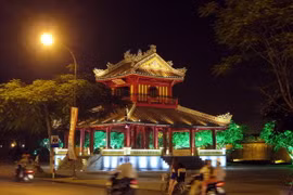 Công trình di tích Phu Văn Lâu sau khi được trùng tu. (Ảnh: Quốc Việt/TTXVN) 