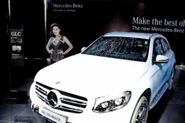 Mẫu xe mới Mercedes GLC class 2016 tại lễ ra mắt. (Ảnh: Thế Anh/Vietnam+)