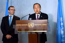 Tổng thư ký Liên hợp quốc Ban Ki-moon. (Nguồn: EPA/TTXVN)