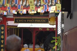  Biển chùa Phổ Phước. (Ảnh: Sơn Nam/TTXVN) 