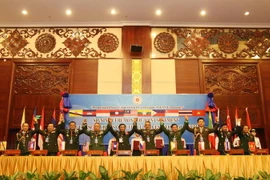 Tư lệnh lực lượng quốc phòng các nước ASEAN tại Hội nghị ACDFIM-13. (Ảnh: Phạm Kiên/Vietnam+)