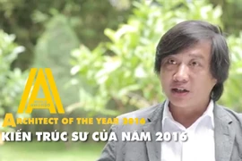 Kiến trúc sư Nguyễn Hoàng Mạnh, công ty MIA Design Studio giành danh hiệu Kiến trúc sư của năm. (Nguồn: ashui.com) 