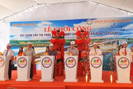 Quang cảnh lễ khởi công. (Nguồn: Sài Gòn giải phóng)