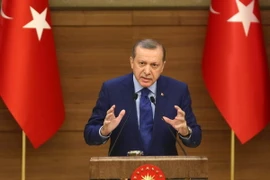 Kênh truyền hình Đức phát bài hát nhạo báng Tổng thống Thổ Nhĩ Kỳ Recep Tayyip Erdogan. (Nguồn: AFP/TTXVN)