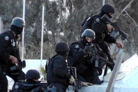 Lực lượng an ninh Tunisia được triển khai tại Ben Guerdane. (Nguồn: AFP/TTXVN)