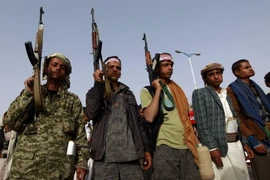Lực lượng ủng hộ phiến quân Houthi. (Nguồn: AFP/TTXVN)