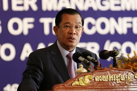 Thủ tướng Campuchia Hun Sen. (Nguồn: THX/TTXVN)