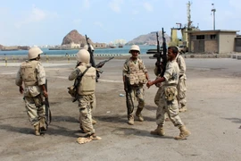 Lực lượng trung thành với Tổng thống Yemen Abedrabbo Mansour Hadi. (Nguồn: AFP/TTXVN)