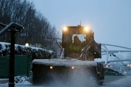 Giá rét do tuyết rơi ở Chicago, Mỹ. (Nguồn: THX/TTXVN)