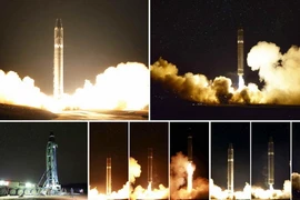Tên lửa Hwasong-15 của Triều Tiên. (Nguồn: Yonhap/TTXVN)
