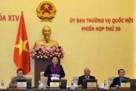 Chủ tịch Quốc hội Nguyễn Thị Kim Ngân phát biểu bế mạc phiên họp. (Ảnh: Phương Hoa/TTXVN)