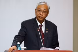 Tổng thống Myanmar U Htin Kyaw. (Nguồn: EPA/TTXVN)