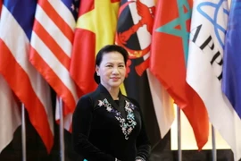 Chủ tịch Quốc hội Nguyễn Thị Kim Ngân tại Lễ bế mạc APPF 26. (Ảnh: Phương Hoa/TTXVN)