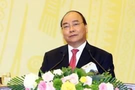 Thủ tướng Nguyễn Xuân Phúc phát biểu. (Ảnh: Thống Nhất/TTXVN)