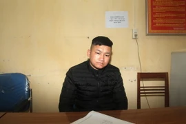 Lái xe Lương Công Hiếu tại Cơ quan Cảnh sát Điều tra. (Ảnh: Minh Tâm/TTXVN)