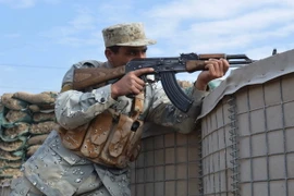 Binh sỹ Afghanistan trong chiến dịch chống phiến quân tại Kunduz. (Nguồn: THX/TTXVN)
