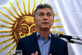 Tổng thống Argentina Mauricio Macri tại cuộc họp báo ở Buenos Aires. (Nguồn: THX/TTXVN)