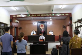 Quang cảnh phiên tòa. (Ảnh: Kim Anh/TTXVN)