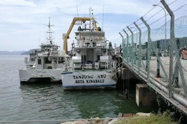 Khu cảng ở Kota Kinabalu. (Nguồn: THX/TTXVN)