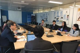 Quang cảnh buổi gặp mặt. (Ảnh: Duy Thái/Vietnam+)