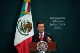 Tổng thống Mexico Enrique Pena Nieto. (Nguồn: AFP/TTXVN)