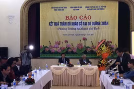 Quang cảnh buổi lễ công bố. (Ảnh: Quốc Việt/Vietnam+)