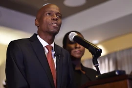 Ông Jovenel Moise phát biểu tại Port au Prince ngày 28/11 sau khi kết quả sơ bộ vòng 1 cuộc bầu cử Tổng thống Haiti được công bố. (Nguồn: AFP/TTXVN)