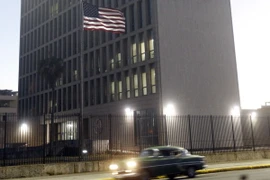 Đại sứ quán Mỹ tại thủ đô La Habana, Cuba, ngày 12/1. (Nguồn: EPA/TTXVN)