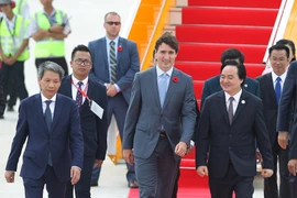 Đoàn lãnh đạo Cấp cao nền kinh tế Canada do Thủ tướng Justin Trudeau dẫn đầu tham dự Tuần lễ Cấp cao APEC 2017, tại thành phố Đà Nẵng. (Ảnh: TTXVN)