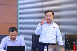 Đại biểu Trần Đức Thuận, Đoàn đại biểu Quốc hội tỉnh Nghệ An. (Ảnh: Văn Điệp/TTXVN)