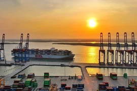 Khu vực Cụm cảng Cái Mép -Thị Vải, thị xã Phú Mỹ, tỉnh Bà Rịa-Vũng Tàu. (Ảnh minh họa. Nguồn: TTXVN)