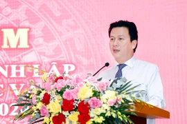 Bộ trưởng Bộ Tài nguyên và Môi trường Đặng Quốc Khánh. (Ảnh: PV/Vietnam+)