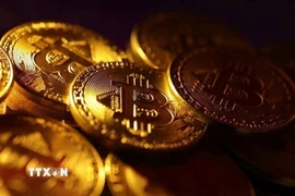 Hình ảnh minh họa đồng tiền điện tử Bitcoin. (Ảnh: Reuters/TTXVN)