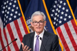 Chủ tịch Fed Jerome Powell. (Ảnh: THX/TTXVN)