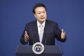 Tổng thống Hàn Quốc Yoon Suk Yeol. (Ảnh: Kyodo/TTXVN)