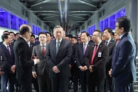 Tổng Bí thư Tô Lâm thăm và làm việc với Tập đoàn Petronas. (Ảnh: Thống Nhất/TTXVN)