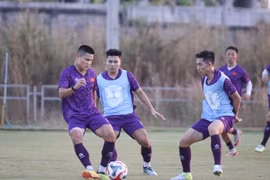 Đội tuyển Việt Nam sẵn sàng cho trận gặp Lào. (Nguồn: VFF)